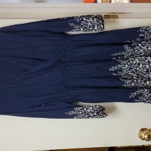 NWT Blue and White Floral Dress